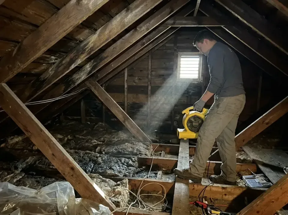 attic-water-damage-drying-proc-007 — frequently asked questions, Emergency Water Extraction & 24/7 Flood Response in Brookha…